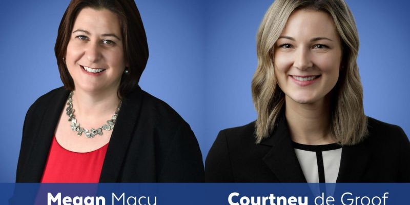 Megan Macy and Courtney de Groof